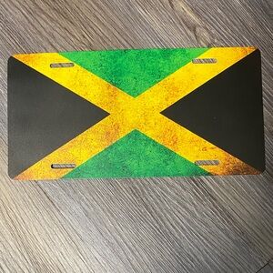 Jamaican Flag License Plate